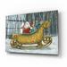 The Holiday Aisle® Snowman Santa In Sleigh On Plastic/Acrylic by Christine Rotolo Print Plastic/Acrylic in White | 12 H x 16 W x 0.13 D in | Wayfair