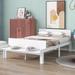 Ebern Designs Idyllwild Solid Wood Platform Bed Wood in White | 23.5 H x 57 W x 93.6 D in | Wayfair F954CAD4FF96447FB976ECA60763C3FF