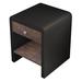Millwood Pines Caretta 1 - Drawer Nightstand in Wood in Black/Brown | 24.4 H x 20.1 W x 20 D in | Wayfair EB0290C83351457680653ADA45E5D1E4
