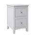 Red Barrel Studio® Desireah 2 - Drawer Nightstand Wood in White | 22.2 H x 14.2 W x 12.2 D in | Wayfair 91E688BF71B145B080CBB83ABF2281A3