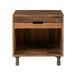 Millwood Pines Carlaya 1 - Drawer Solid Wood Nightstand Wood in Green/Brown | 24 H x 24 W x 18 D in | Wayfair 359129322097413BB25793437969D117