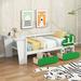 Zoomie Kids Open-Frame Storage Bed Wood in White | 29.5 H x 40.9 W x 91.6 D in | Wayfair A144ECEA54E045FC8D4C8D2F82AD417C