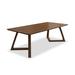 Latitude Run® Laure Pine Solid Wood Trestle Dining Table Wood in Brown/Green | 29.53 H x 78.74 W x 31.5 D in | Wayfair