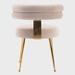 Mercer41 Taysha Velvet Side Chair Dining Chair Wood/Upholstered/Velvet in Brown | 28.35 H x 19.29 W x 21.65 D in | Wayfair