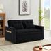 Mercer41 Velvet 55.31 Velvet in Black | 32.41 H x 55.31 W x 35.15 D in | Wayfair Sofas E29B2AF167814DEBBA0BCEE15A44303D