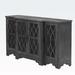 Red Barrel Studio® Lourene Wood Accent Cabinet in Black | 32 H x 58 W x 15.7 D in | Wayfair 16C3287B6FCC4B56914BE287BE00B128