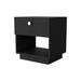 Latitude Run® Melanie Steel Nightstand Wood/Metal in Black | 19.7 H x 18.5 W x 15.7 D in | Wayfair 5E480D7CD02D4439A05A7B9F94964FF4