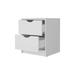 Latitude Run® Hingham Steel Nightstand Wood/Metal in White | 18.9 H x 16.1 W x 14.3 D in | Wayfair 2D2FCE09884A4ED7B757EC49C28A1DC5