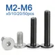 5 ~ 50 pz/lotto M2 M2.5 M3 M4 M5 M6 M8 Nero Galvanizzato In Acciaio Inox 304 CM Esagonale Esagono Incassato Ultra Sottile Piatto Wafer Testa Vite