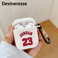 1 PC No. 23 Jersey MJ Basketballplayer Air Pod Cover per auricolare Wireless per Airpods 12 Airpods3