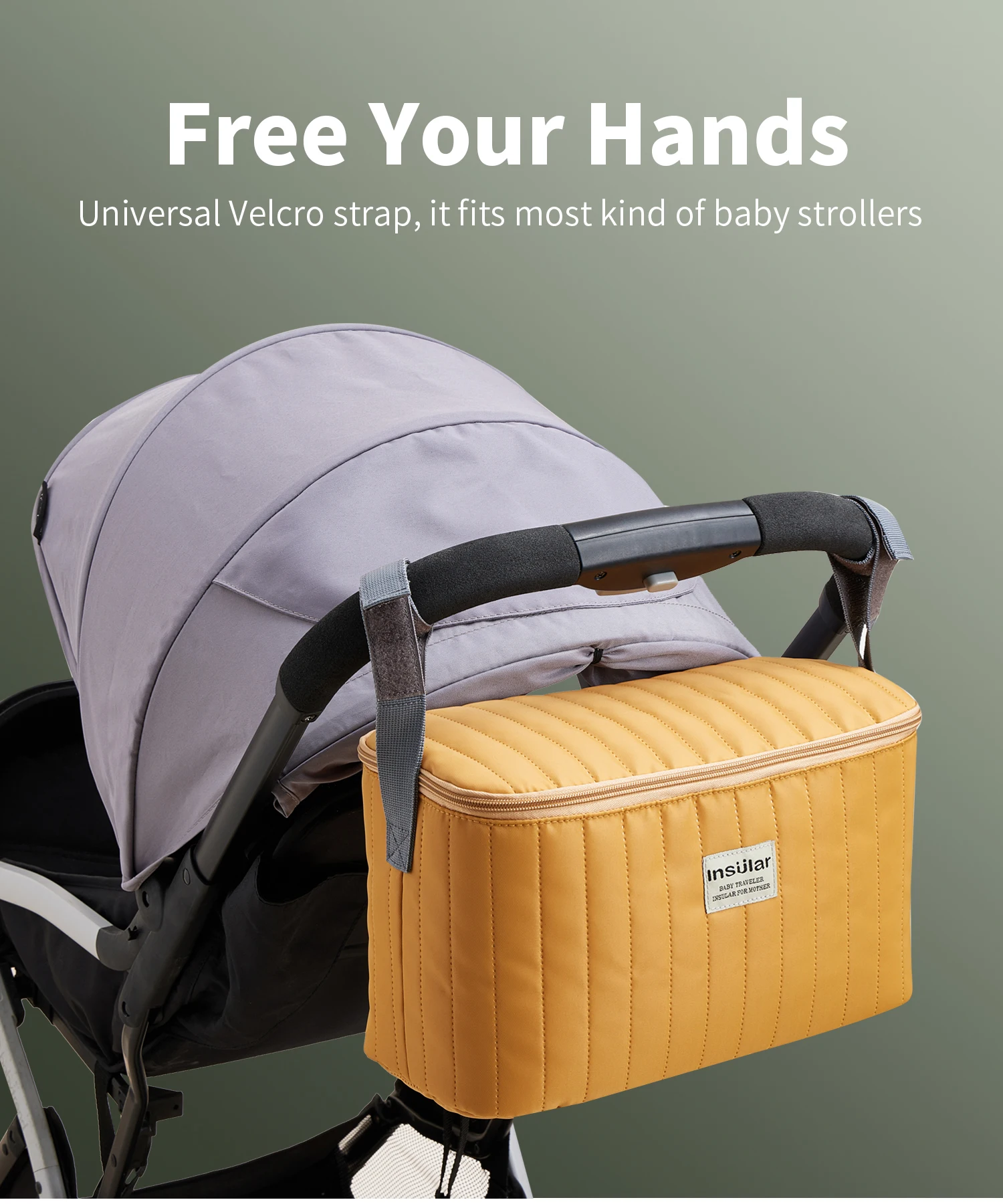 Multifunktion ale Kinderwagen Hänge taschen Nylon wasserdichte Wickelt asche große Kapazität Kinder wagen Mama Wagen Veranstalter Image