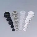 10 pz 2.5-12mm Nero Bianco Grigio Trasparente Tappi Foro In Gomma di Silicone T-tipo Spina di