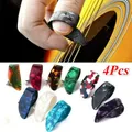 4 teil/satz Gitarren teil Finger Picks Gitarren Picks Pickup Gitarre Bass Finger Style Daumen