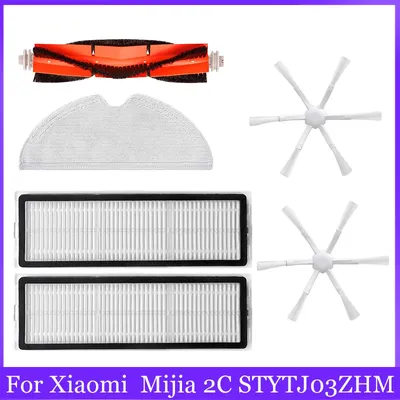Für xiaomi mi roboter vakuum-mop 1c stytj01zhm 1t stytj02zhm 2c stytj03zhm dreame f9 hepa filter mop tuch hauptseite bürsten teile Image