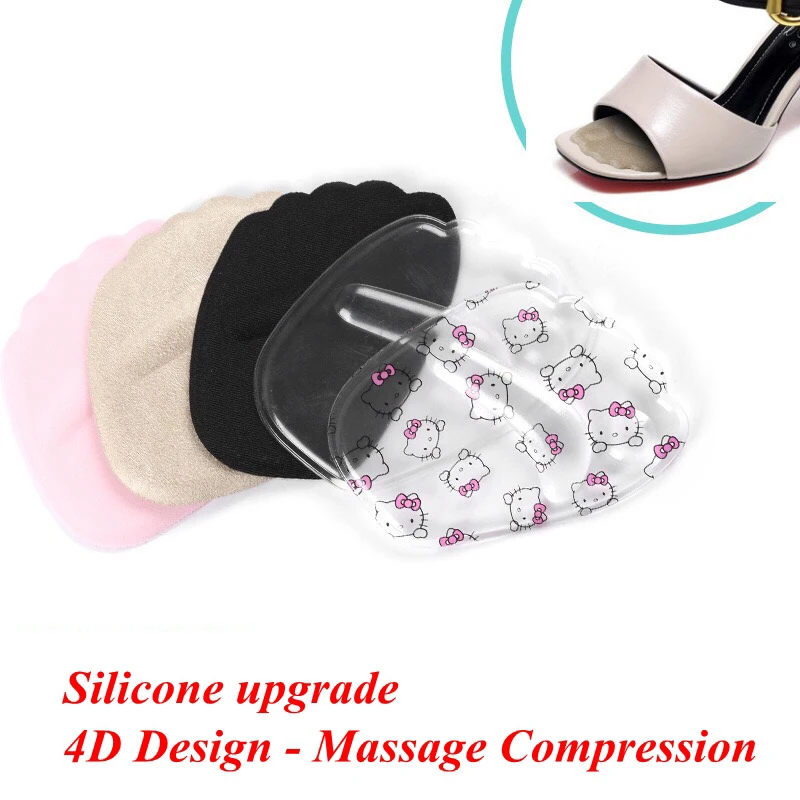 1 Paar High Heels Einlegesohlen Frau Vorfuß schutz Pad halbe Meter Pad Silikon weiches Gel Einlegesohle weiblicher Einsatz Image