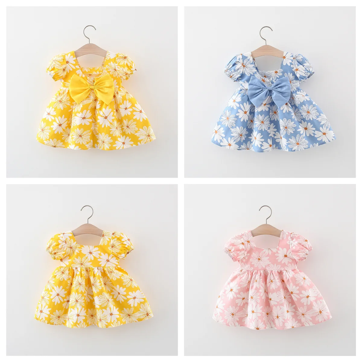 Sommer Mädchen Baby Strand kleid Baby Blumen kühlen täglichen Rock Kinder süße lässige knielange Gänseblümchen Kleidung Image
