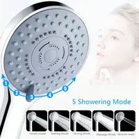 5Position Wasser Sparen Dusche Kopf Fünf Modus Duschen Wasser Druck Boost Dusche Kopf Entspannen