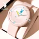 Playboy Casual Sport uhr für Mädchen rosa Silikon wasserdichte Frauen Uhren Geschenk für Freundin