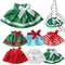 Elfen Kleidung Weihnachts puppe weiß rot grün Kleid Baby Spielzeug Zubehör Rock für Kinder