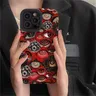 Gruselige gruselige rote Augen Silikon Handy hülle für Samsung Galaxy A54 A52 A50 A51 A31 A21s A53