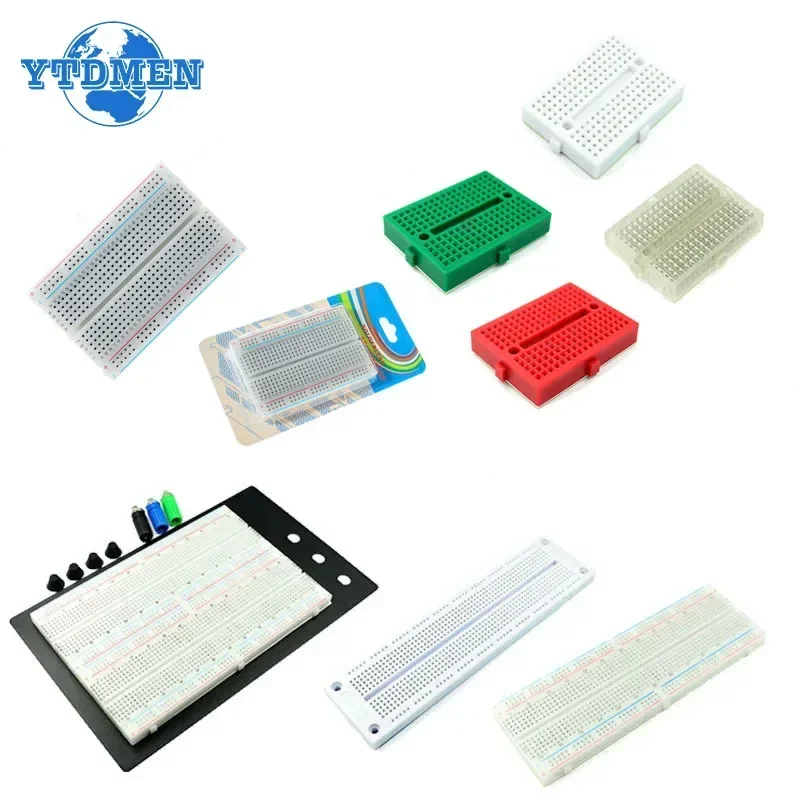 Breadboard 400 700 750 830 Löcher MB-102 lötfreie PCB Mini Test Board ZY-204 1600 Stück Prototype Board Jumper Wire Kabel DIY Kit Image