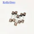 100 pezzi 250V 5X20 T100mA 200mA 315mA 500mA T1A T1.25A T1.6A T2A 3A 3.15A 4A 5A 6.3A 8A 10A 15A 20A 5*20mm fusibile in vetro a rottura lenta