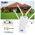 Kuwfi outdoor 4g lte router 150mbps drahtloser wi-fi router mit externer antenne sim kartens teck