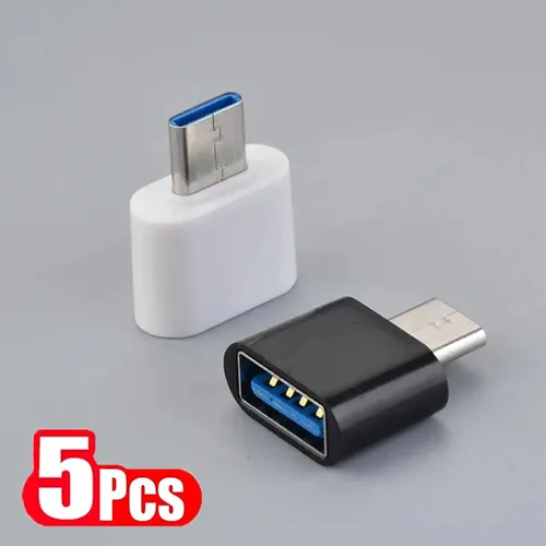 5 Stück Typ C Adapter Konverter Typ C zu USB Adapter Thunderbolt 3 Typ C Adapter otg Kabel für