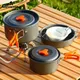 Wanderung Victor Camping Kochgeschirr Set Aluminium tragbare Outdoor-Geschirr Kochset Kochset Pfanne