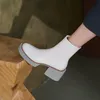 HEIßE VERKÄUFE Winter Frauen Schuhe Patent Leder Stiefel Frauen Herbst Plattform Stiefel Chunky