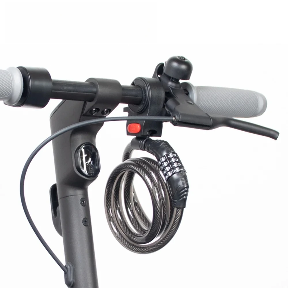 Elektroroller Kabelschloss Diebstahlsicherung Passwort für Ninebot G30 für Xiaomi M365 Pro 1S F20 F30 F40 Skateboard Griffschloss Image