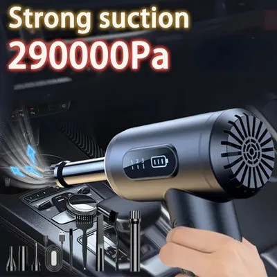 Auto Staubsauger Funks taub sauger 290000pa Reiniger Hand vakuumpumpe Akku-Roboter für Auto Image