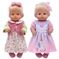 Baby Doll Dress 38 Cm Pink Unicorn Dress Fit for 38 cm Doll Nenuco Ropa Y Su Hermanita Dress Wear
