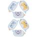 Baby Bath Sponge Scrubber Cartoon Animal Kids Sponges Bathing Natural Dish Body Wash Foam Absorbent for Child 6 Pcs