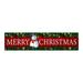 BELLZELY Mini Christmas Ornaments Clearance Merry Christmas Banner Decorations Plaid Banner For Indoor Outdoor Front Door Wall Christmas Decoration