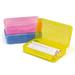 Large Capacity Bright Color Multi Purpose Durable Plastic Pencil Box Office Supplies Storage Organizer Box