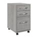 Bush Business Furniture Hustle 3 Drawer Mobile File Cabinet in Platinum Gray