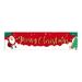 BELLZELY Mini Christmas Ornaments Clearance Merry Christmas Banner Decorations Plaid Banner For Indoor Outdoor Front Door Wall Christmas Decoration