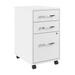 Bush Business Furniture Hustle 3 Drawer Mobile File Cabinet in White