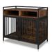 Bornmio 38.6 Furniture Dog Cage Metal Heavy Duty Super Sturdy Dog Cage Dog Crate for Small/Medium Dogs Double Door and Double Lock with Storage and Anti-chew Features Pet crate furniture Rustic