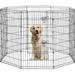 YRLLENSDAN 42in Large Dog Playpen Indoor/Outdoor Pet Fence Indoor Dog Fences Exercise Pen Dog Enclosure Dog Pen Indoor for Large Dogs Black