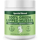 Special Breed Green Lipped Mussels for Dogs & Cats - Premium Joint Supplement Powder for Hips Joints and Muscles (75 Grams 250 Servings)