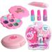 SUTENG Kids Makeup Kit for Girls - Real Kids Cosmetics Make Up Set Nail Polish/Eyeshadow/Lip Gloss Washable Play Makeup for Little Girls Xmas Birthday Gift for Girl Aged 3 4 5 6