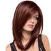 Skpblutn Human Hair Wig hair Synthetic Brown Hair Hair Wig Long Medium Natural Fashion Hair Wigs wig Headband Wigs Brown