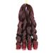 Skpblutn Human Hair Wig Large Curl Wig Big Wave Braid Wig Hair Receiving Bundle Double Extensions Headband Wigs F