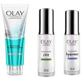 Olay Luminous Hyaluronic Acid Super Serum 30 ml & Olay Face Wash: Luminous Brightening Foaming Cleanser 100 g & Olay Luminous Cica Super Serum 30 ml| with 99% pure Niacinamide White 82316915