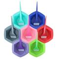 14pcs Hair Dyeing Bowl Set Hair Coloring Bowl Brushes Kit Hair Dye Bowl Hair Dye Brushes Dye Mixing Bowl (7pcs Bowl + 7pcs Dyeing Brushes)