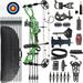 JUNXING Archery M126 Compound Bow Set Draw Weight 0-70 LBS Draw Length 18 -30 Hunting Compound Bow with All Accessories for Archery Hunting Target Shooting Practice LRT/RTH