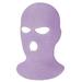 3-Hole Knitted Full Face Cover Ski Neck Gaiter Winter Balaclava Warm Knit Beanie for Outdoor Sports - Light Purple