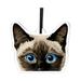 WIRESTER Acrylic Ready to Hang Ornament Double-Sided Prints Hanging Ornaments for Christmas Tree Holidays Party Home Office Xmas Tree Decoration Gift - Siamese Kitten Cat